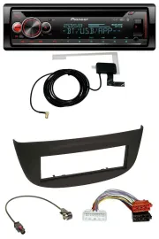 Автомагнитола для Renault Twingo (с 2015) Pioneer DAB, CD, MP3, USB, Bluetooth черная