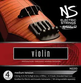 Струны для электроскрипки D'Addario NS Electric NS310
