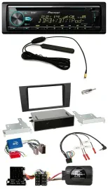 Pioneer CD MP3 Lenkrad DAB USB Autoradio für Audi A4 B5 1999-2001 Aktivsystem