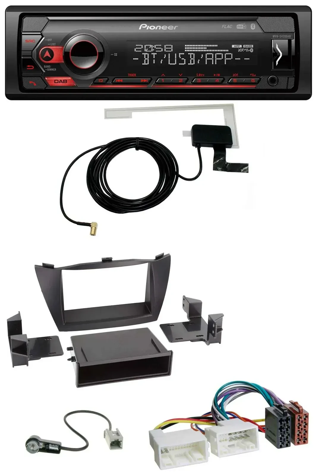 Автомагнитола Pioneer DAB USB MP3 Bluetooth для Hyundai Tucson (2010–2015)