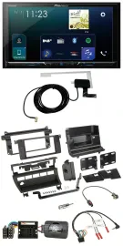 Pioneer 2DIN DAB USB Lenkrad Bluetooth Autoradio für BMW 3er 2001-2006 5 Schalte