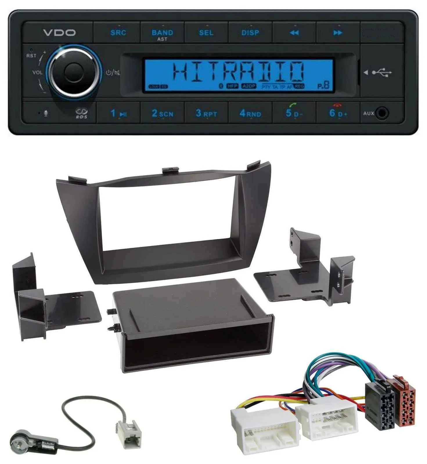 VDO AUX Bluetooth USB MP3 Autoradio für Hyundai ix35 (LM, 2010-2013)