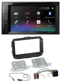 Автомагнитола Pioneer 2DIN Bluetooth USB DAB DVD для Alfa Romeo Giulietta (2013–2021)