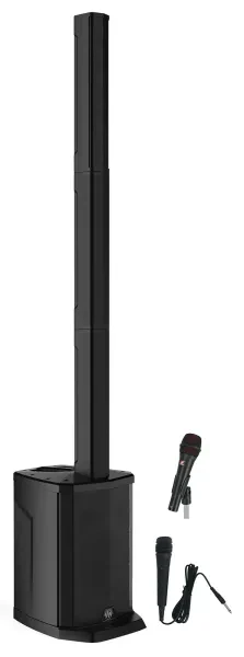 Gemini WPX-2000TOGO Rechargeable DJ/PA Line Array Speaker+Se Electronics Mic