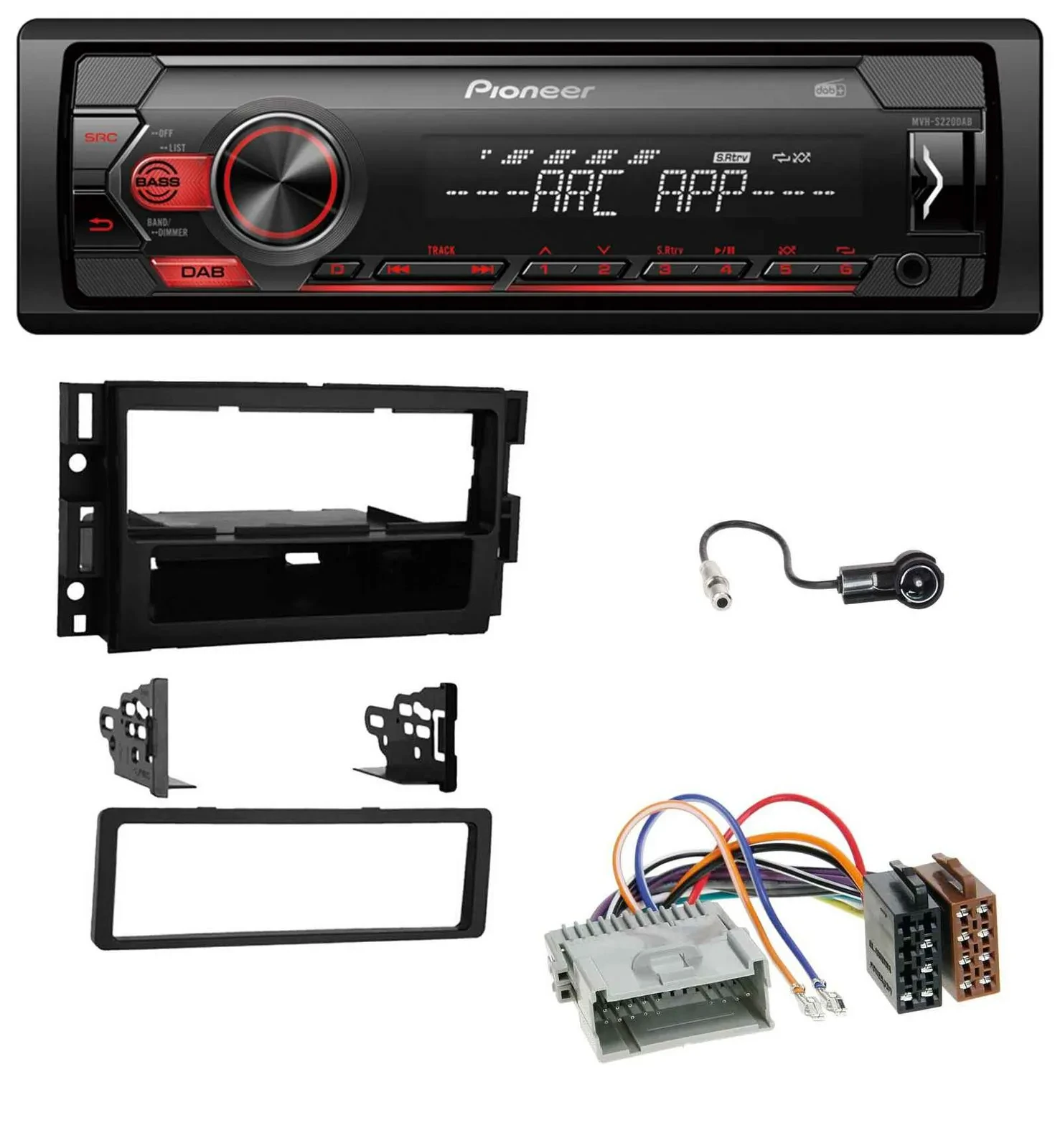 Pioneer DAB 1DIN MP3 AUX USB Autoradio für Buick Enclave 2008-2012 Lucerne 2006-