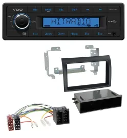 VDO AUX 1DIN MP3 USB Autoradio für Citroen Jumper Fiat Ducato 06-11 schwarz Prof