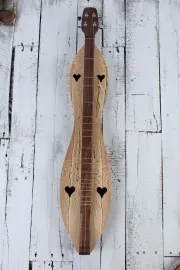 McSpadden 4 String Flathead Hourglass Spalted Sycamore Dulcimer with Gig Bag