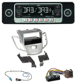 Dietz USB DAB MP3 Bluetooth Autoradio für Ford Fiesta JA8 10-17 ohne Display sil