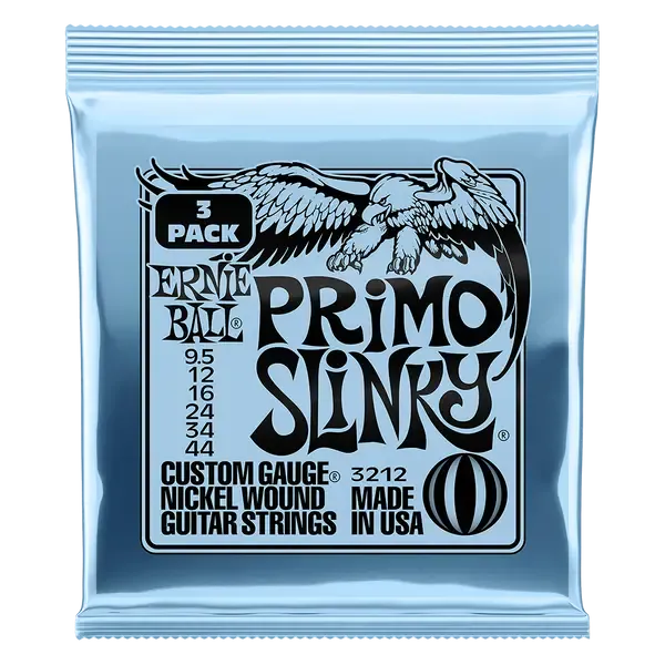 Струны для электрогитары ERNIE BALL 3212 Nickel Slinky Primo 3 Pack 9.5-44