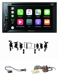 Pioneer MP3 USB DVD Bluetooth DAB 2DIN Autoradio für Nissan Tiida Versa C11 2007