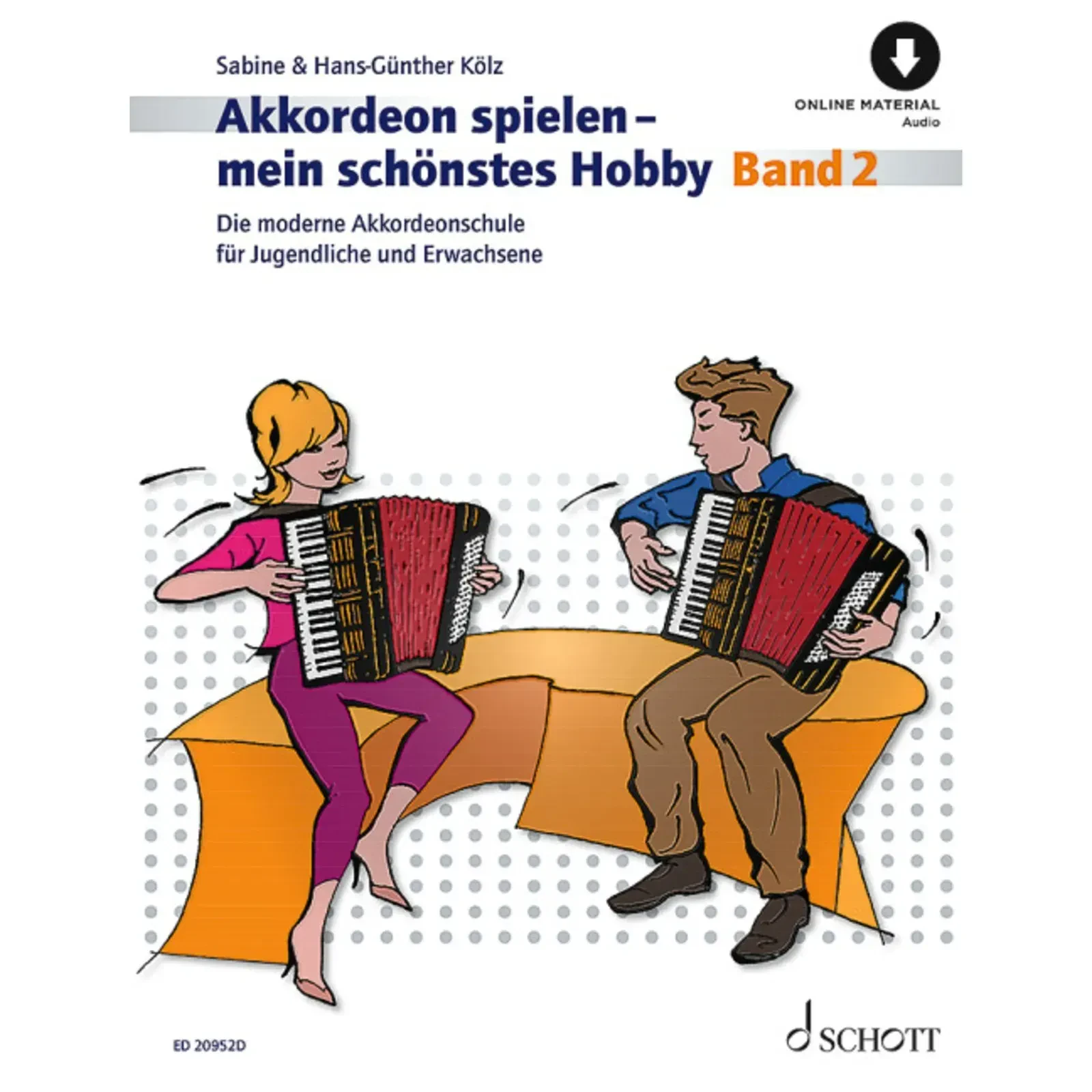 Учебное пособие Schott Music Akkordeon Spielen Mein Schönstes Hobby 2