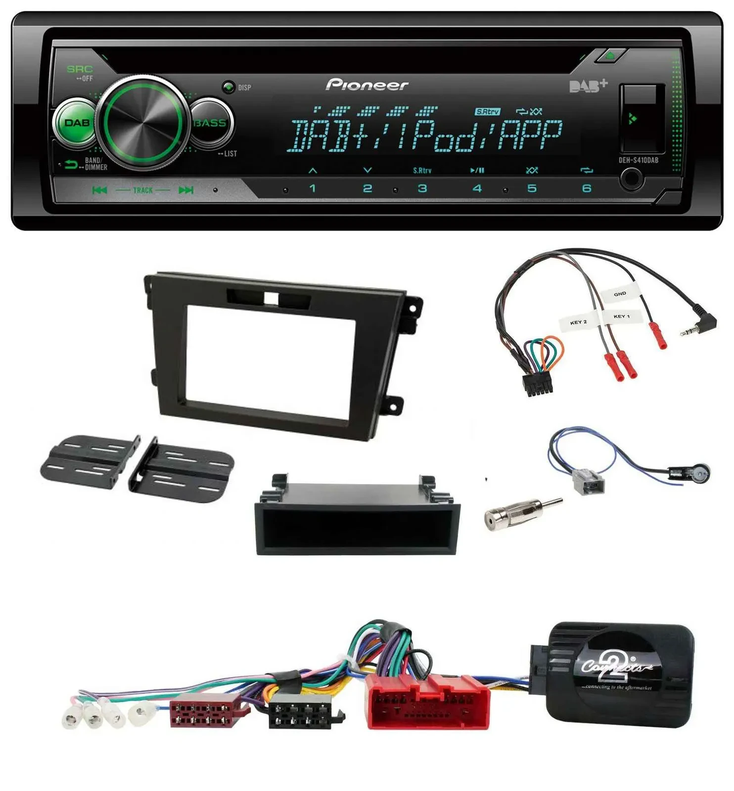 Pioneer USB MP3 DAB Lenkrad CD Autoradio für Mazda CX-7 2008-2010