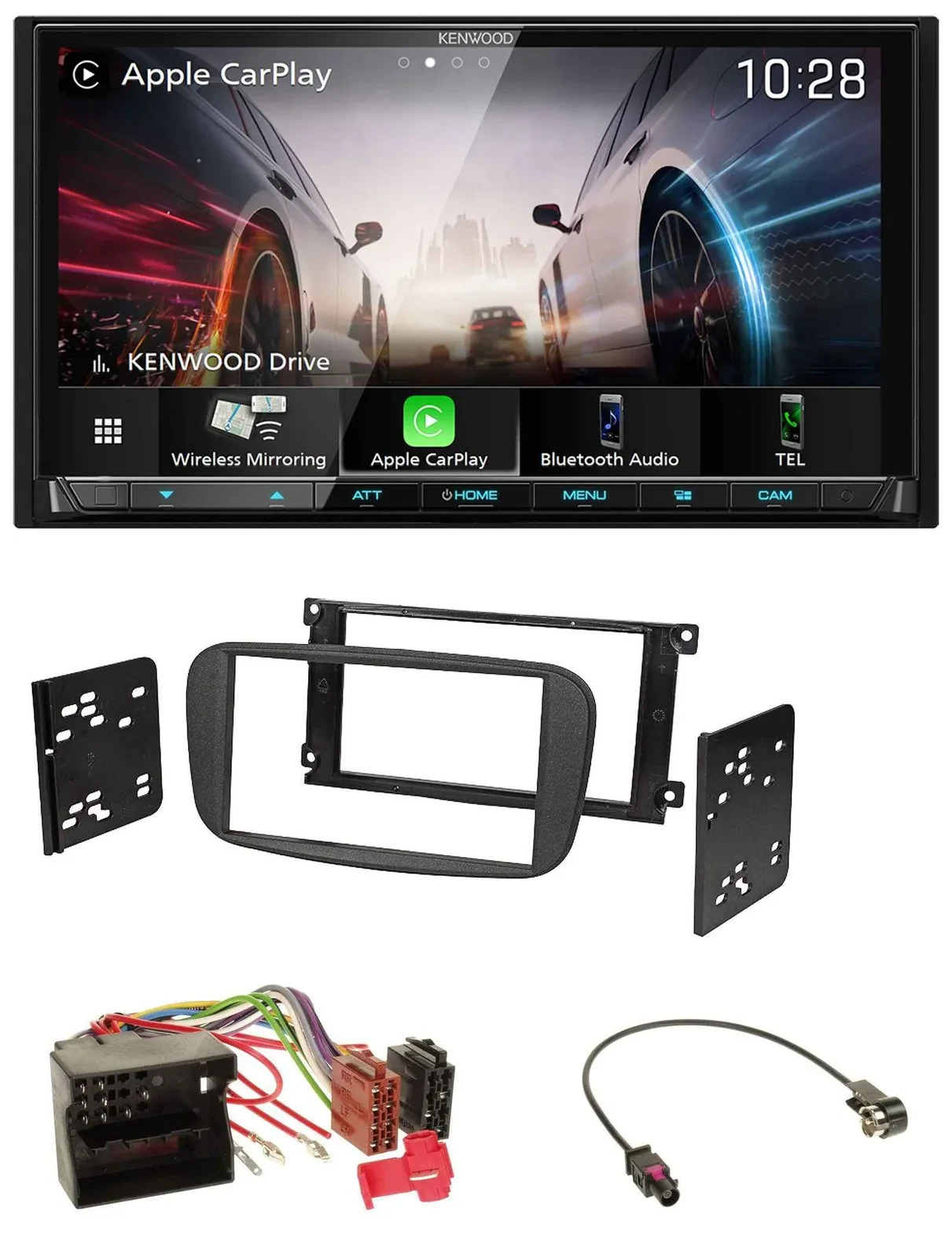 Kenwood MP3 2DIN USB DAB Bluetooth Autoradio für Ford Focus C-Max Galaxy ab 2007