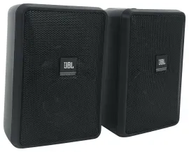 2 JBL Control 23-1 3" Indoor/Outdoor 70v Commercial Wall Mount Speakers in Black