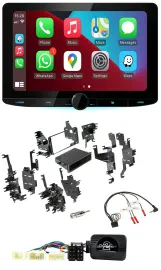 Kenwood Lenkrad USB DAB Bluetooth Autoradio für Toyota RAV 4 2001-2005