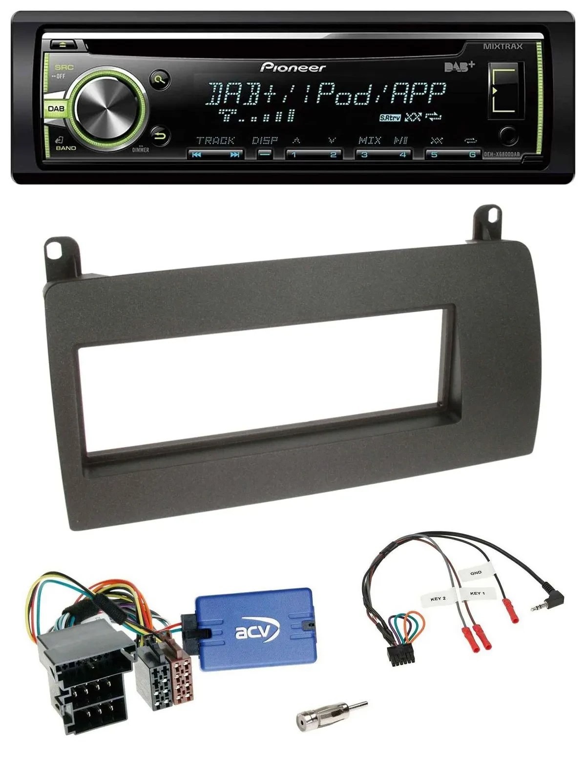 Pioneer DAB USB MP3 Lenkrad CD Autoradio für Rover 75 (2003-2005)