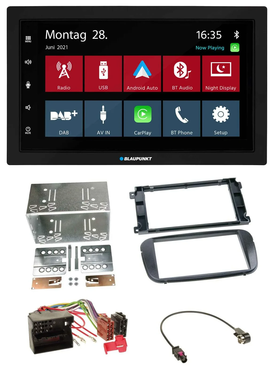 Blaupunkt MP3 Bluetooth DAB 2DIN USB Autoradio für Ford C-Max Galaxy Focus ab 20