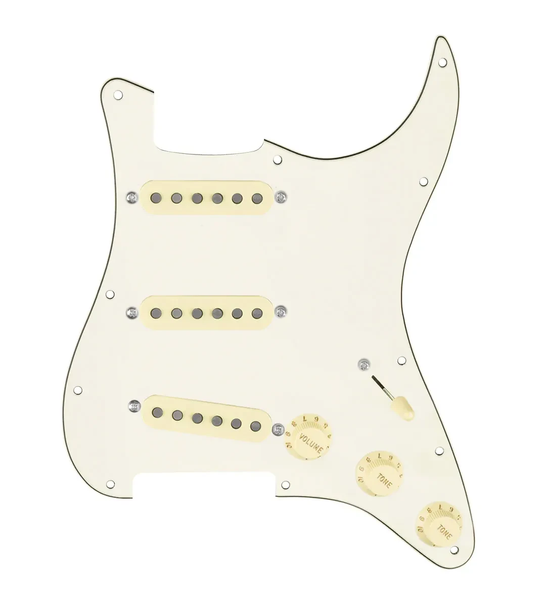 920D Custom Vintage American Loaded Pickguard for Strat With Aged White Picku...