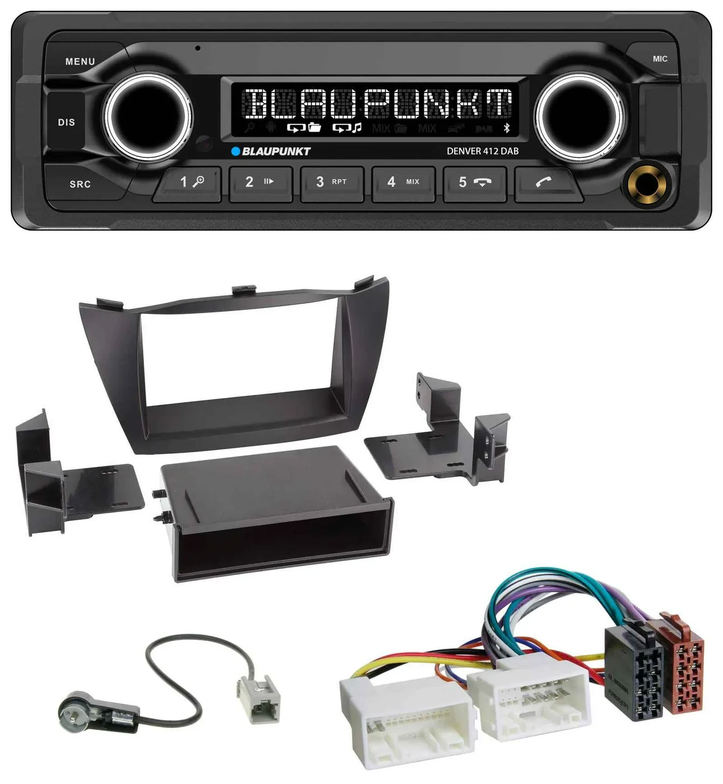 Blaupunkt Bluetooth DAB MP3 USB Autoradio für Hyundai Tucson (2010-2015)