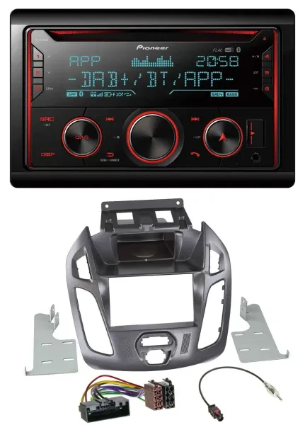 Pioneer 2DIN DAB MP3 Bluetooth USB CD Autoradio für Ford Transit ohne Display 20