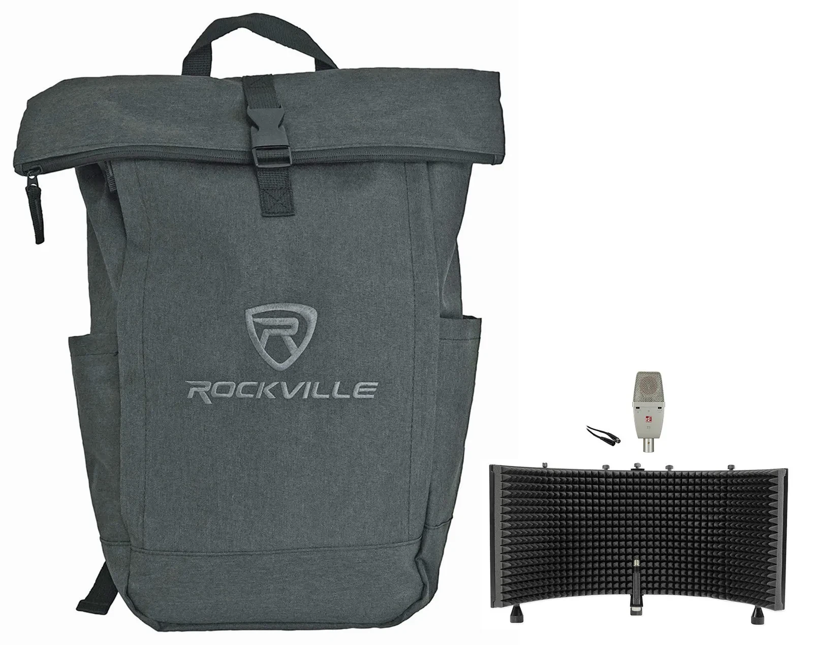 Se Electronics T1 Recording Microphone Condenser Cardioid Mic+Vocal Shield+Cable