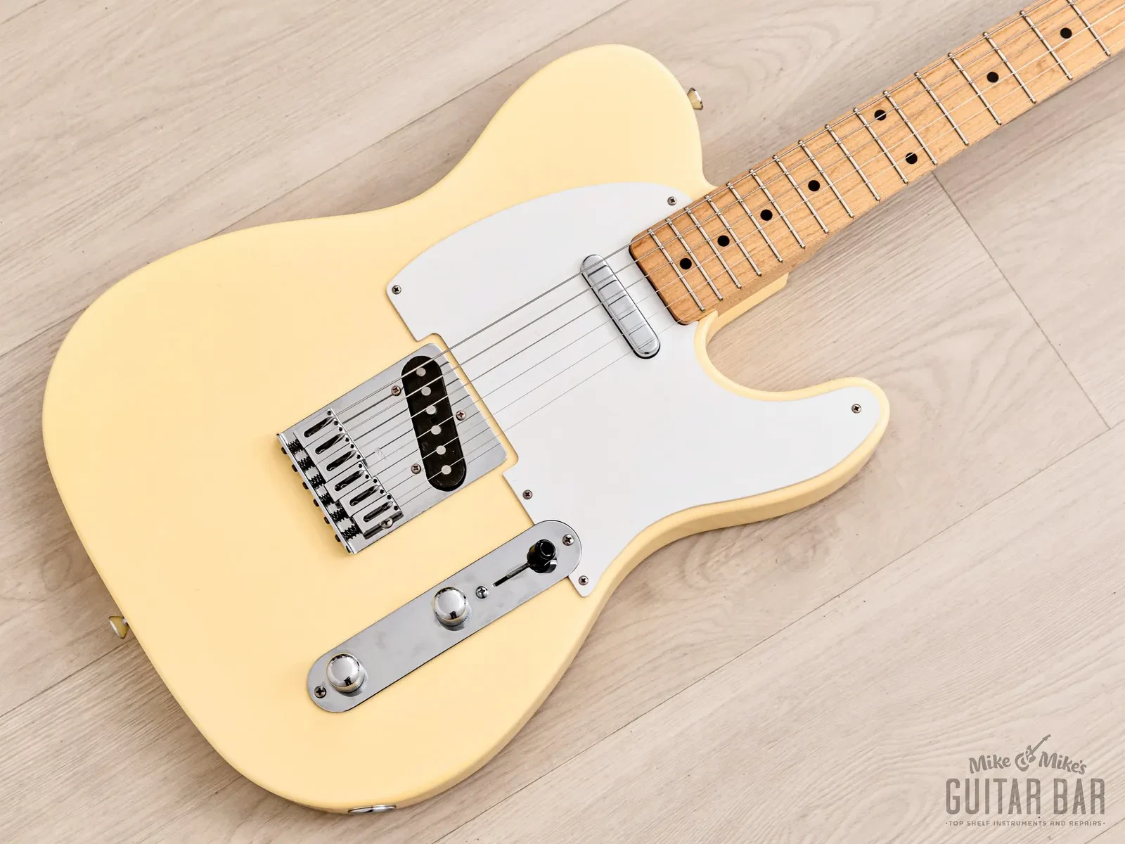 1988 ESP 400 Series Model T-454 T-Style Vintage Guitar Olympic White w/ Case