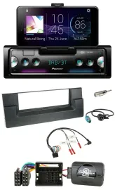 Pioneer USB Lenkrad Bluetooth DAB Autoradio für BMW 5er E39 01-04 Aktivsystem Qu