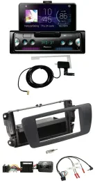 Автомагнитола Pioneer DAB, Bluetooth, USB для Seat Ibiza, черный