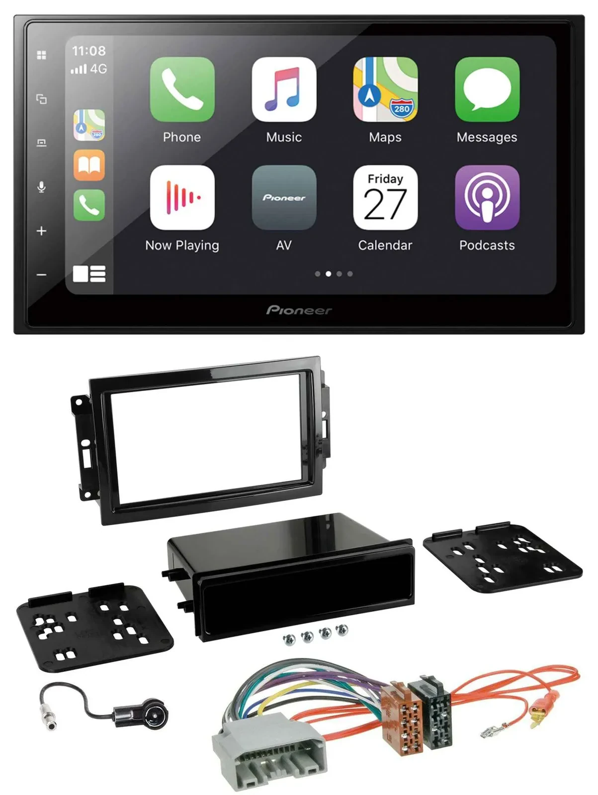 Pioneer MP3 Bluetooth DAB 2DIN USB Autoradio für Chrysler 300C Dodge Caliber Jee