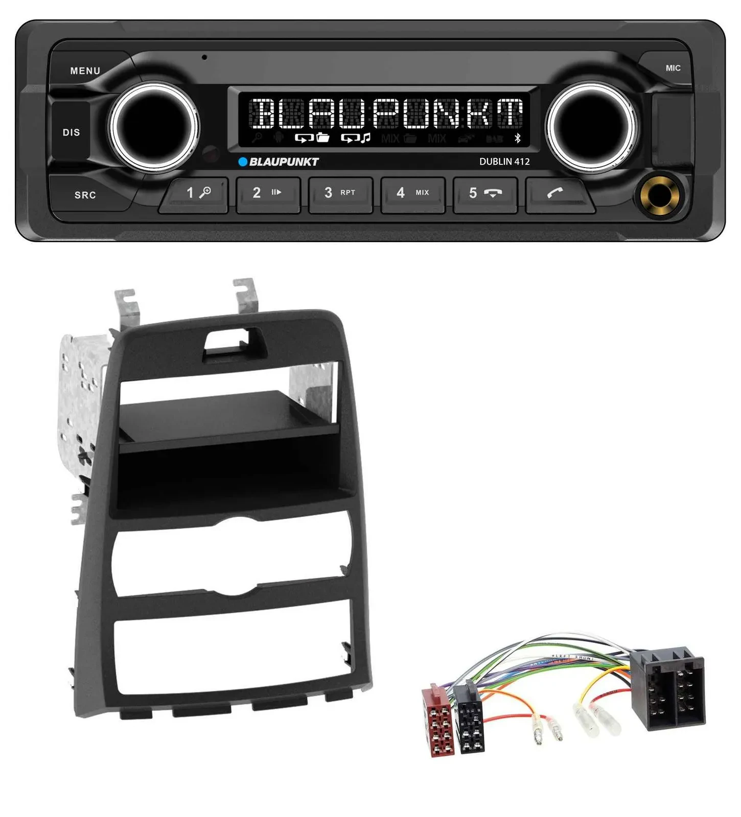 Blaupunkt MP3 Bluetooth USB AUX Autoradio für Hyundai Genesis BK 10-12 Klimaauto