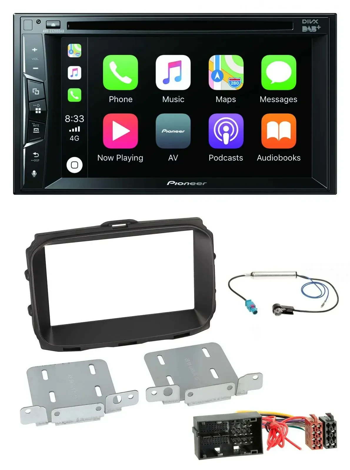 Автомагнитола для Alfa Giulietta 940 Facelift Pioneer 2-DIN MP3/USB/DVD/Bluetooth/DAB