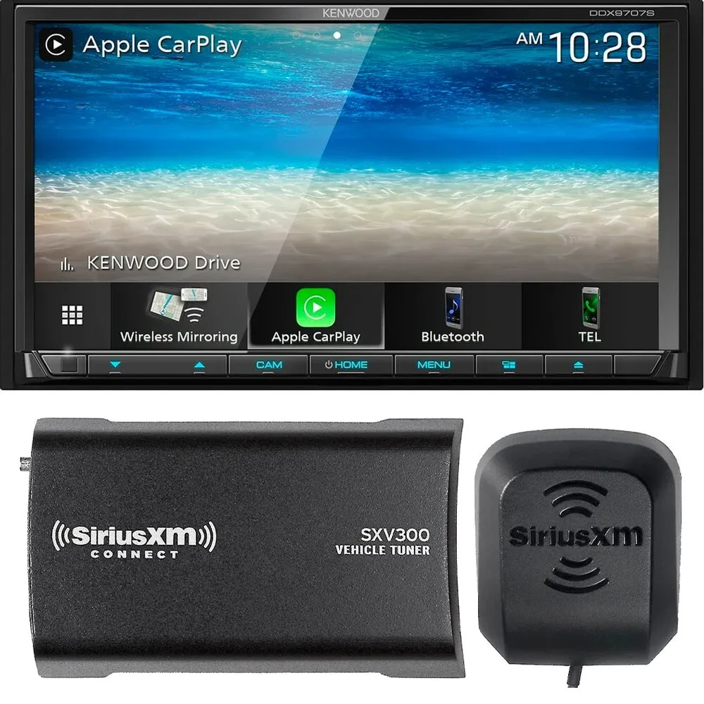 Kenwood DDX9707S 6.95" CD/DVD Multimedia Receiver + XM Sirius Tuner