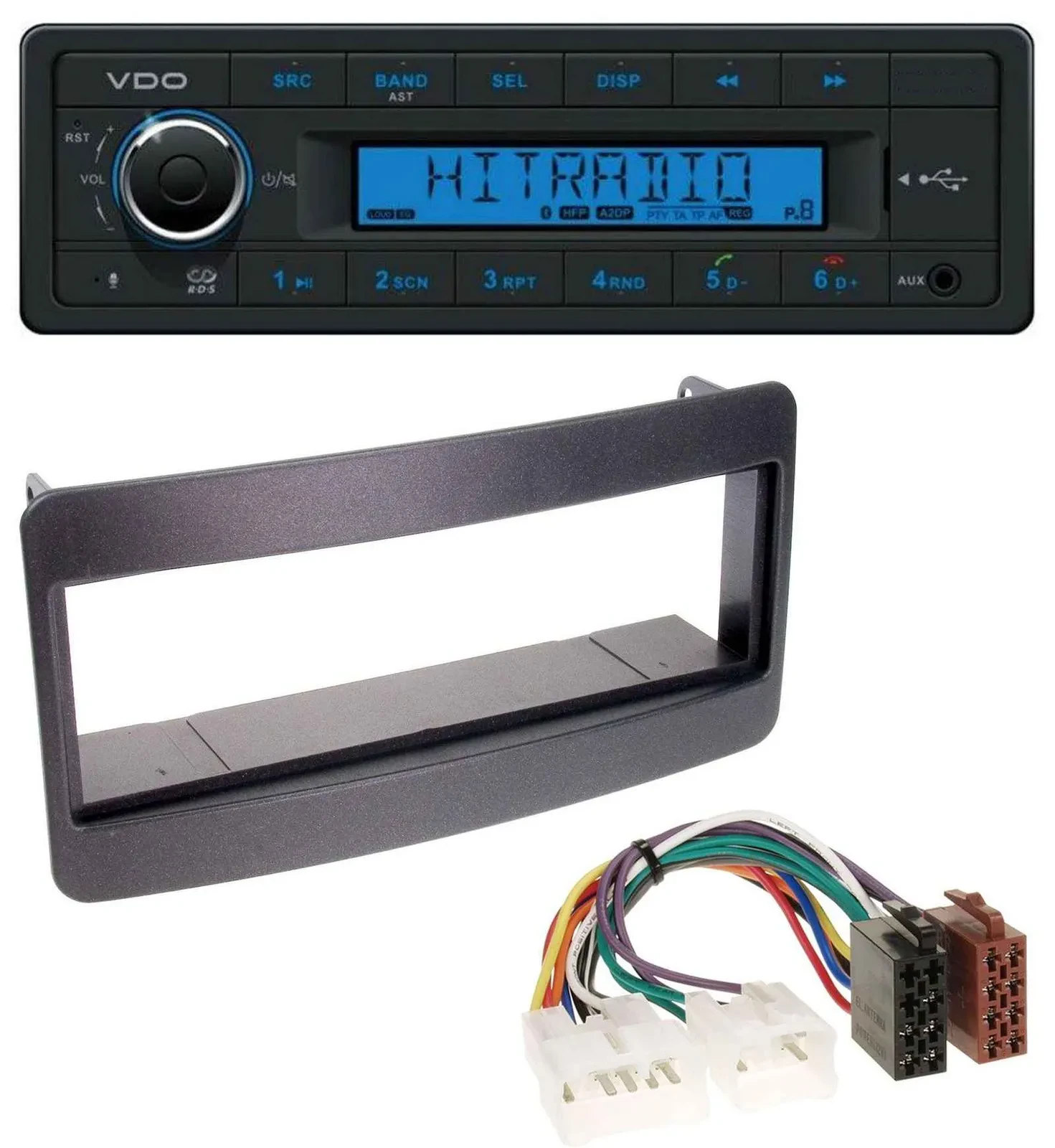 VDO AUX Bluetooth USB MP3 Autoradio für Toyota Celica, MR2 - schwarz