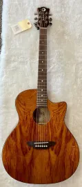 Luna Guitars Luna Gypsy Bubinga Grand Auditorium Acoustic Guitar - B Stock - Very nice