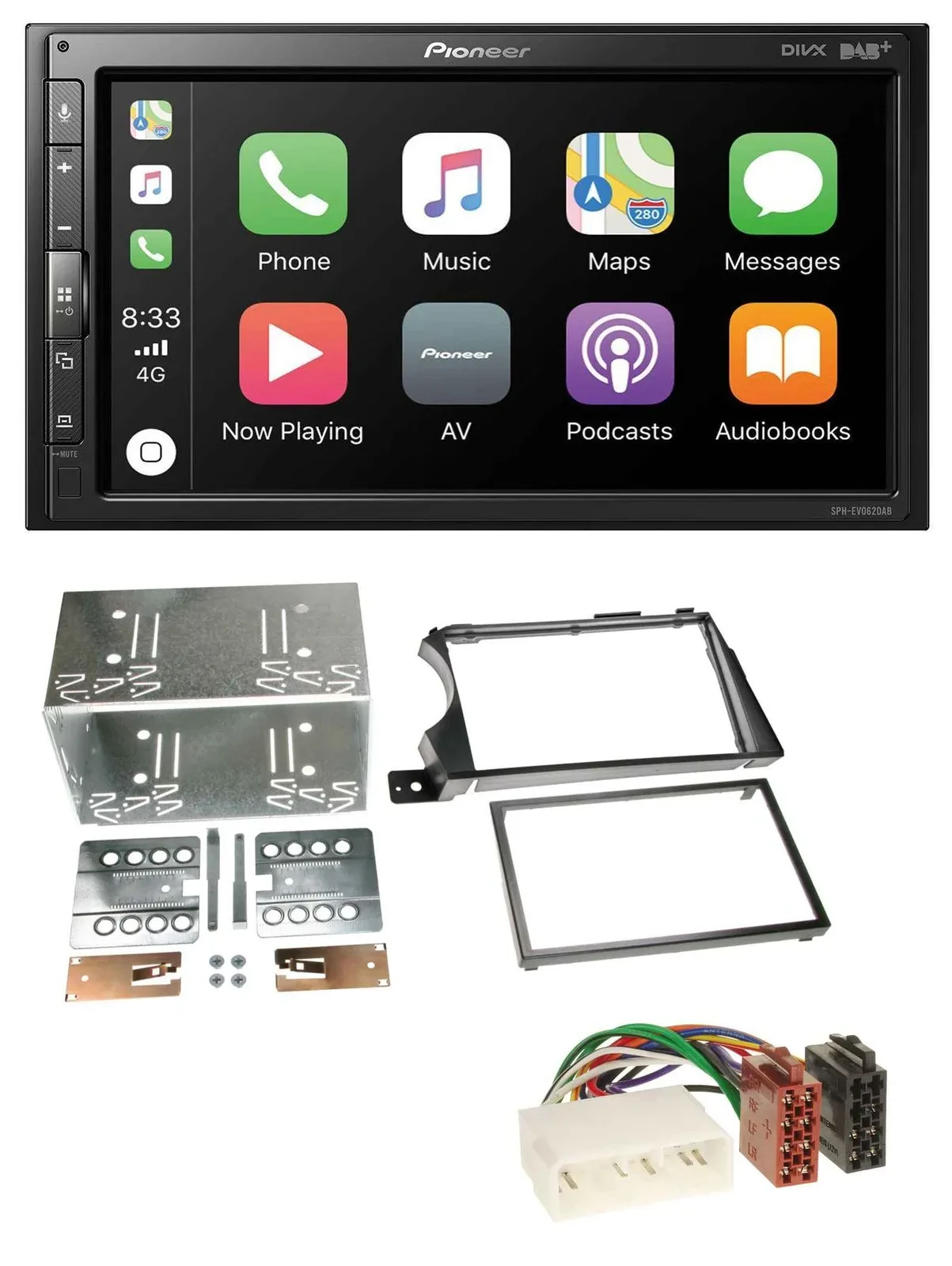 Pioneer USB MP3 DAB 2DIN Bluetooth Autoradio für SSangYong Actyon Kyron 2006-201