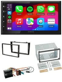 Автомагнитола для Peugeot 308 (2007–2009) Kenwood 2DIN MP3 USB DAB Bluetooth, черный