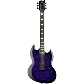 Электрогитара LTD Deluxe Viper 1000 See-Thru Purple Sunburst