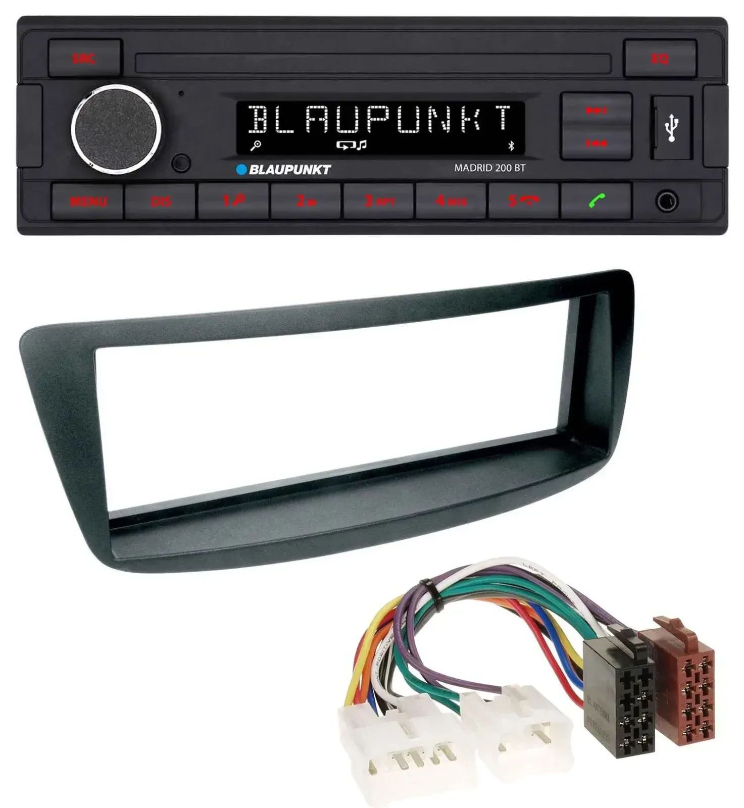 Blaupunkt USB AUX Bluetooth MP3 Autoradio für Toyota Aygo (AB1, 05-14)