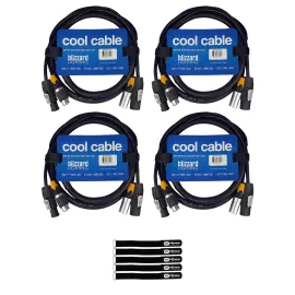 Blizzard Lighting DMXPCT-6 6FT IP Rated Combo Cable 4-Pack