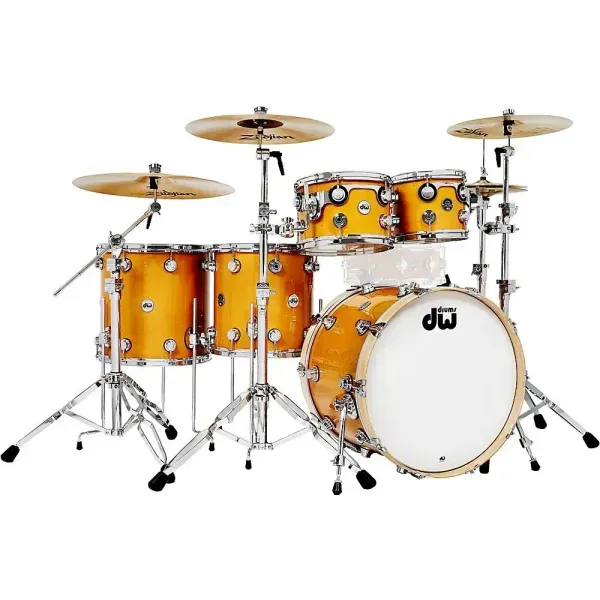 DW 5-Piece Collector's Santa Monica Shell Pack With Chrome Hardware Butterscotch