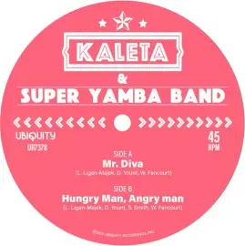 Виниловая пластинка Kaleta & Super Yamba - Mr. Diva / Hungry Man Angry Man [New 7" Vinyl] Green