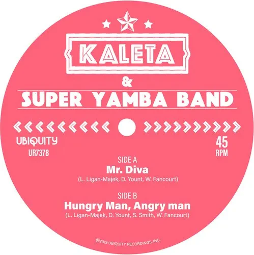 Виниловая пластинка Kaleta & Super Yamba - Mr. Diva / Hungry Man Angry Man [New 7" Vinyl] Green