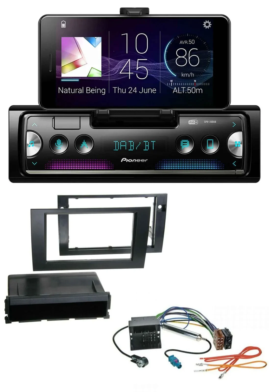 Pioneer USB MP3 Bluetooth DAB Autoradio für Audi A4 01-08 B6 B7 Symphony Quadloc