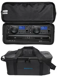 Gemini DJ CDX-2250i Dual Two Deck CD/MP3/USB Media Player+Rack Bag Carry Case