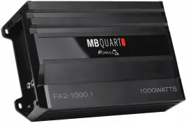 MB Quart FA2-1000.1 | 1000W RMS Class-D Monoblock Car Amplifier
