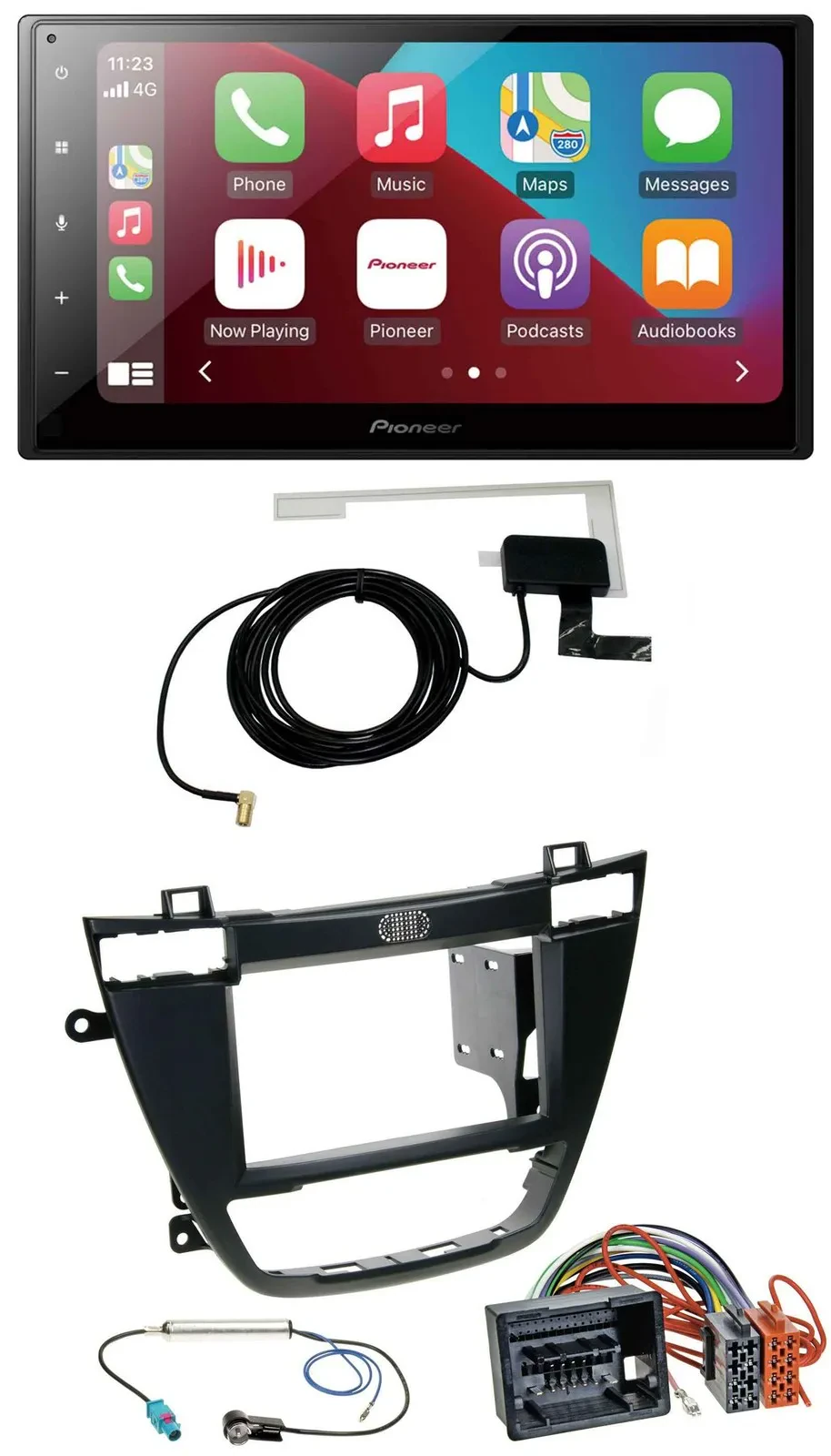 Pioneer USB Bluetooth DAB MP3 2DIN Autoradio für Opel Insignia 08-13 schwarz