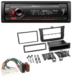Автомагнитола для Toyota Corolla (с 2009) Pioneer MP3, USB, DAB, Bluetooth, черный