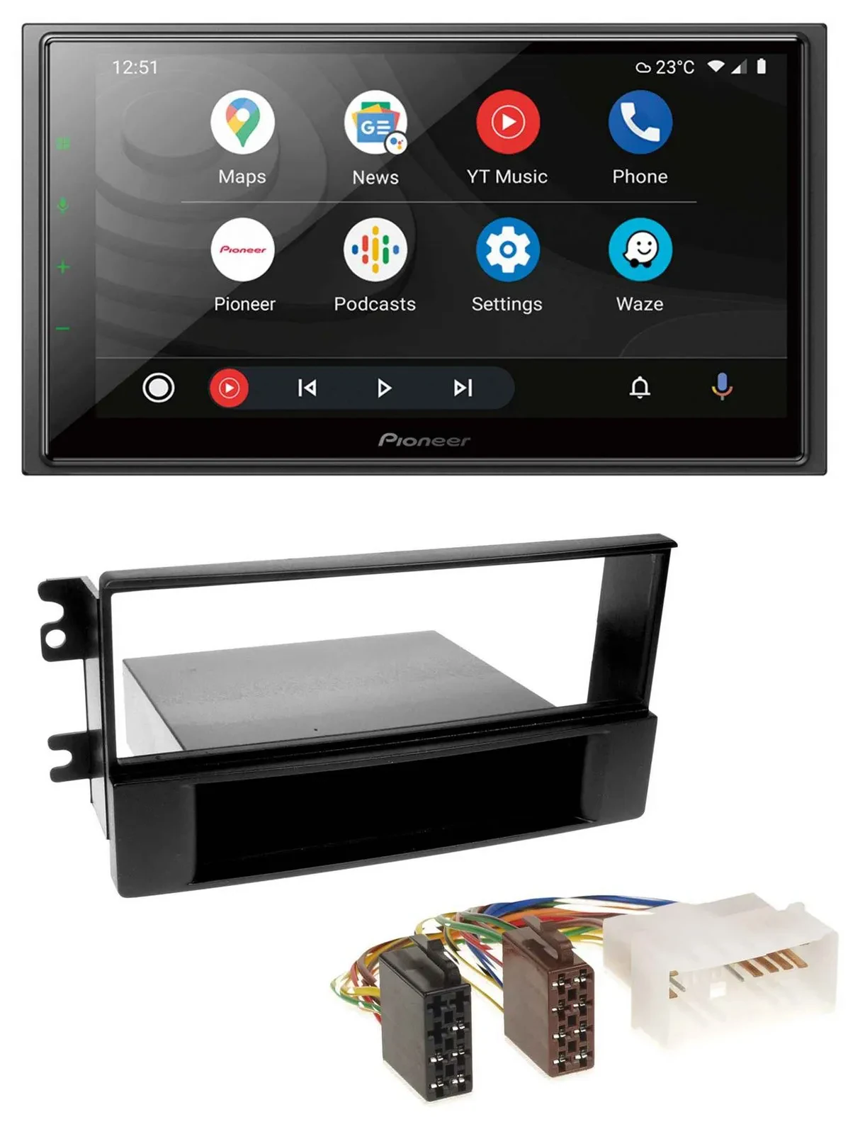 Pioneer USB 2DIN DAB MP3 Bluetooth Autoradio für Kia Sportage II 2005-2009