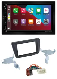 ESX 2DIN DAB USB MP3 Bluetooth Autoradio für Suzuki Baleno EW ab 2016