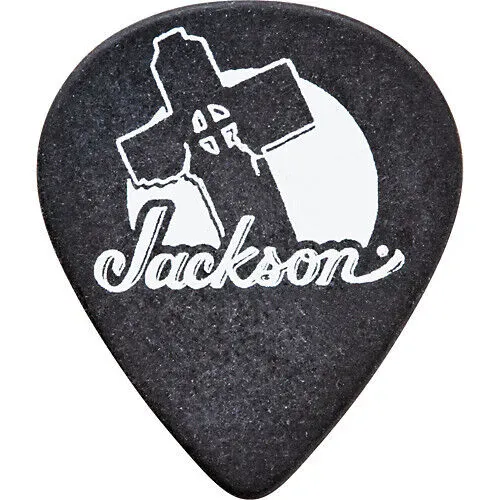 Jackson 551 Black Cross .88mm (Medium/Heavy) Guitar Picks - 12 Picks (Dozen)